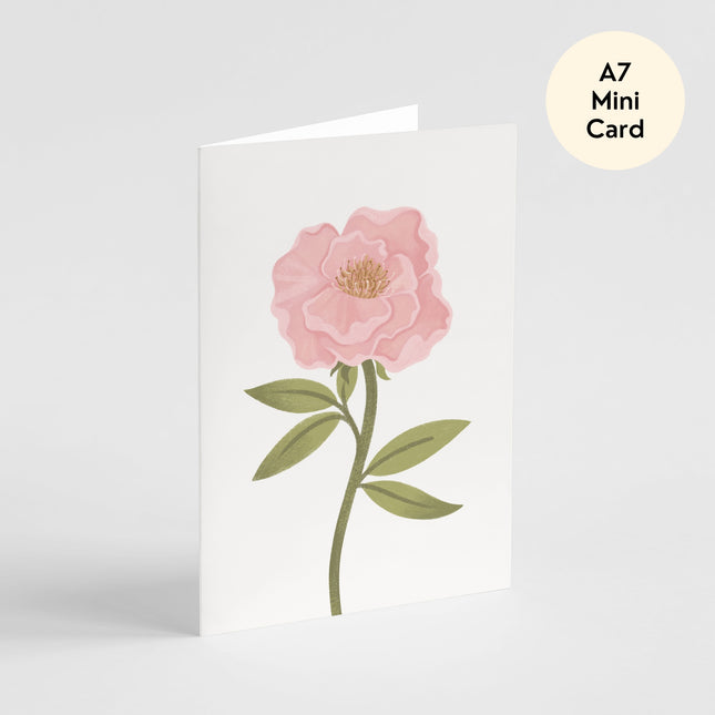 Peony Card - Mini Card