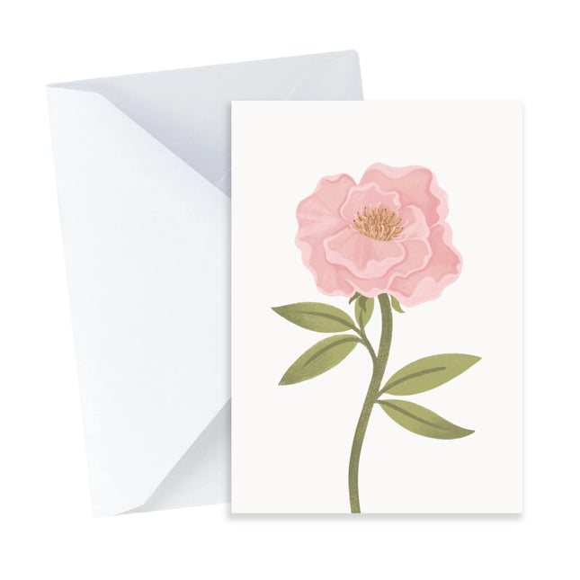Peony Card - Mini Card