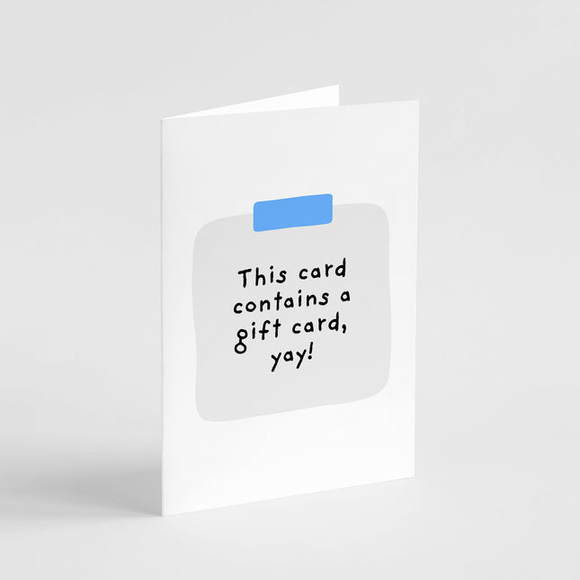 This Card Contains a Gift Card Card