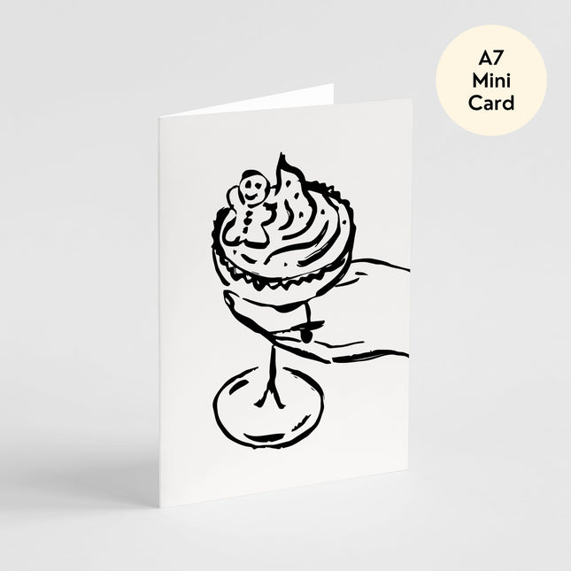 Gingerbread Cream Cocktail Card - Mini Card