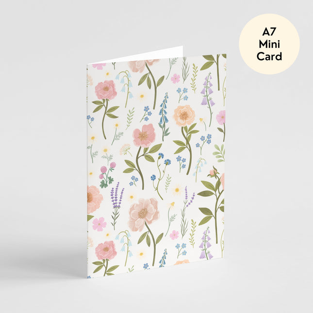 Floral Pattern Card - Mini Card