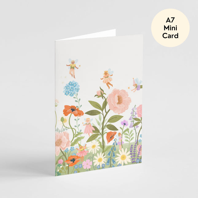 Flower Fairy Garden Card - Mini Card