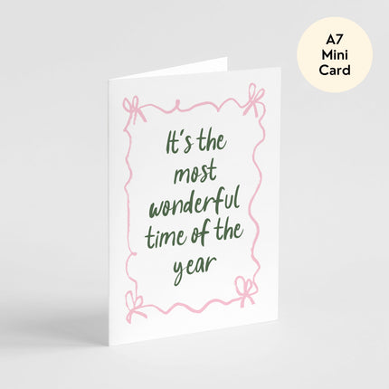 Most Wonderful Time of the Year Christmas Card - Mini Card