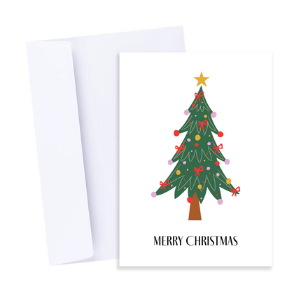 Xmas Tree Merry Christmas Card