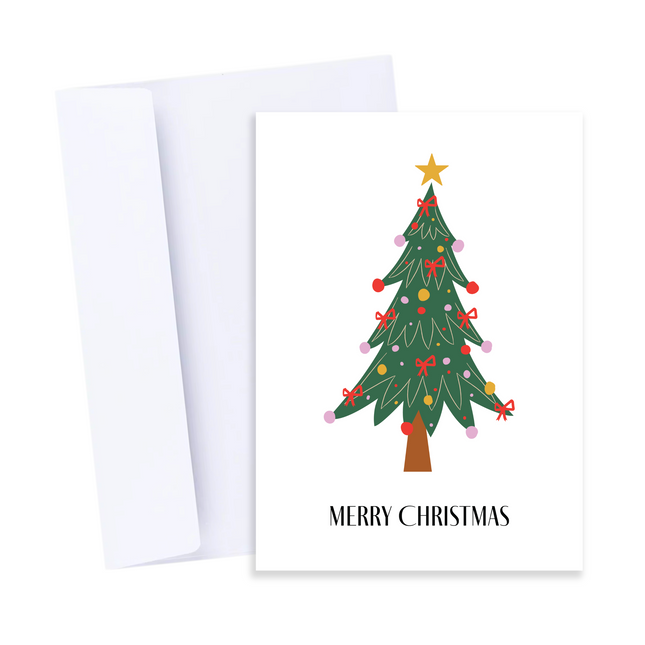 Xmas Tree Merry Christmas Card