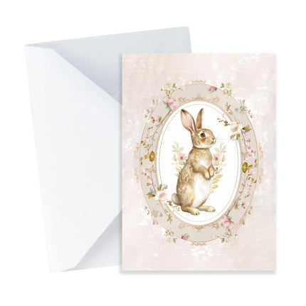 Vintage Rabbit Card - Mini Card