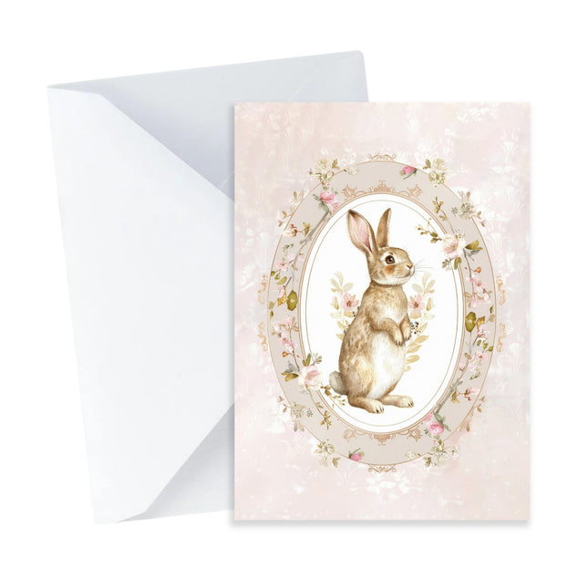 Vintage Rabbit Card - Mini Card