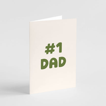 #1 Dad Card