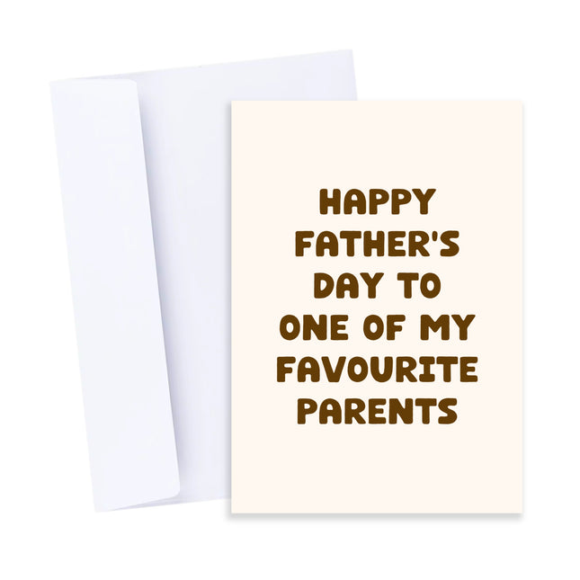 Father's Day Favourite Parents Card