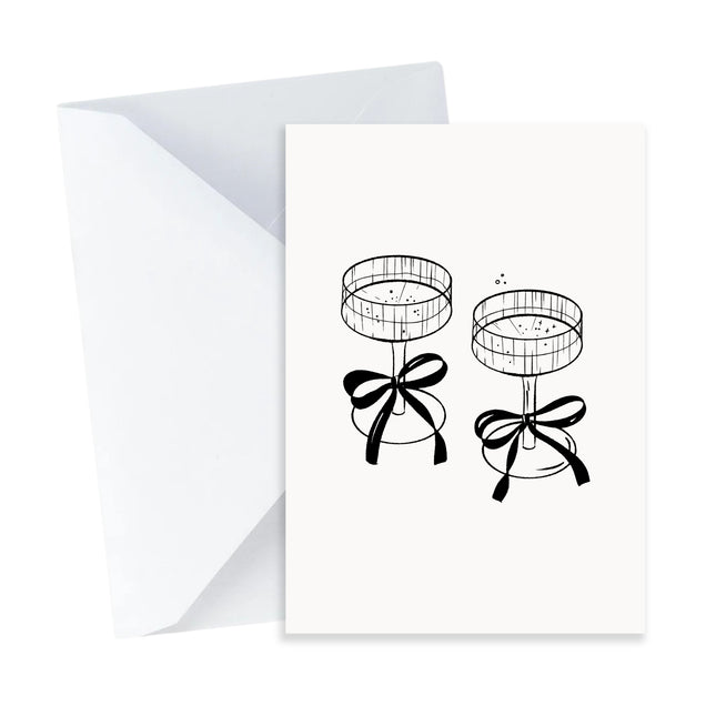 Champagne Coupe Card - Mini Card