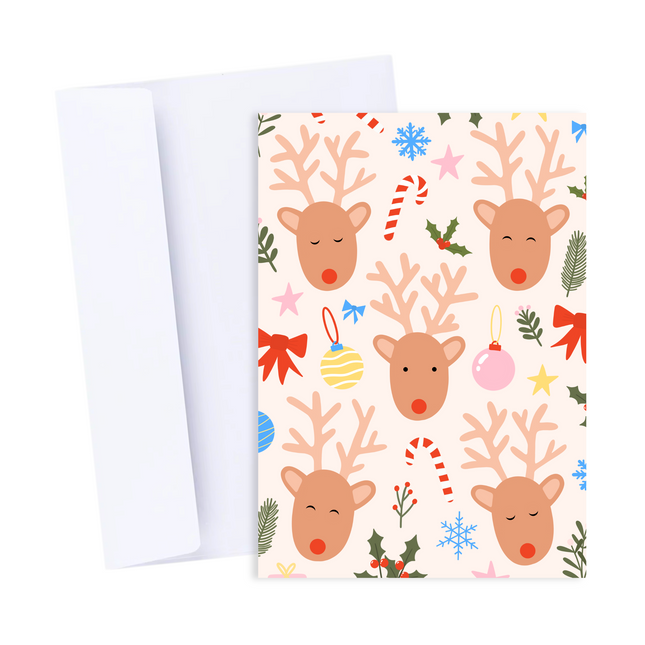 Reindeer Christmas Card