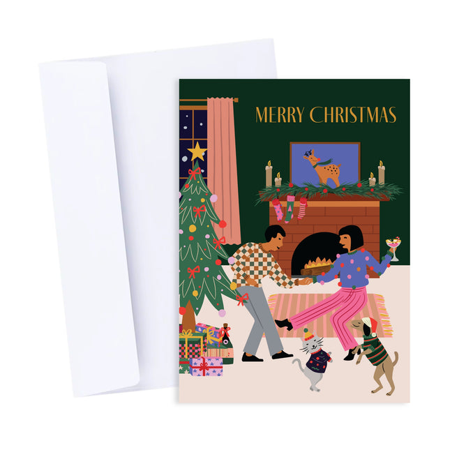 Christmas Scene Xmas Card