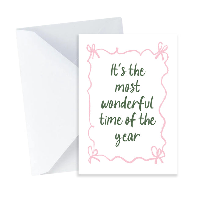 Most Wonderful Time of the Year Christmas Card - Mini Card