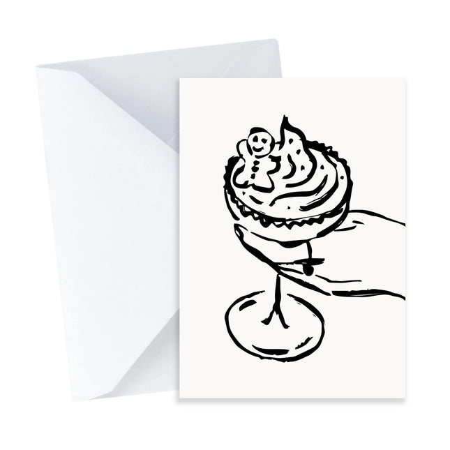 Gingerbread Cream Cocktail Card - Mini Card
