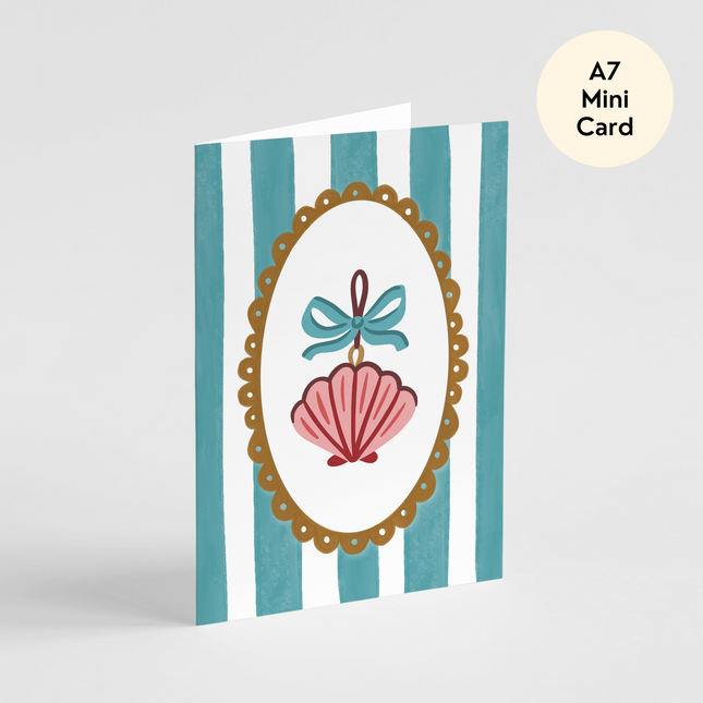 Seashell Ornament Card - Mini Card