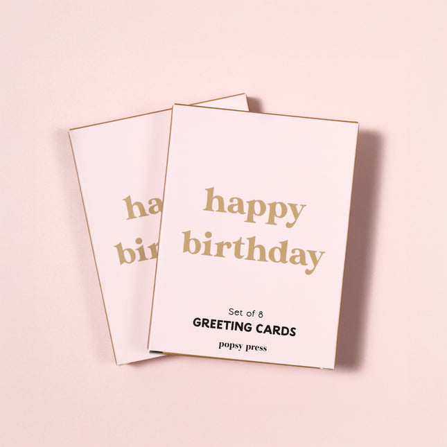 Retro Happy Birthday Mini Card Boxed Set