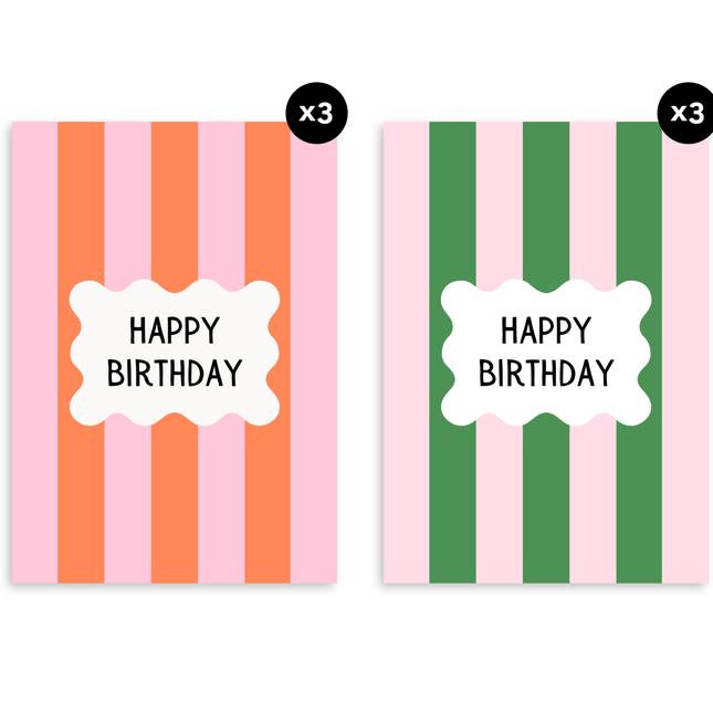 Stripy Birthday Boxed Set