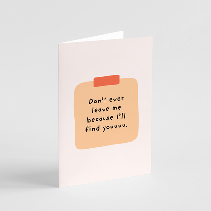 I'll Find You Card