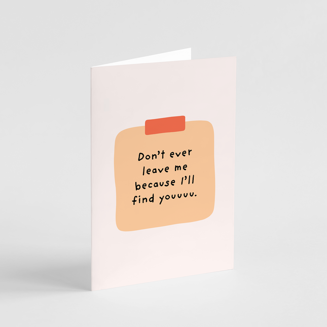 I'll Find You Card