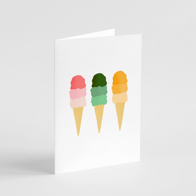 Ice Cream Cone Card